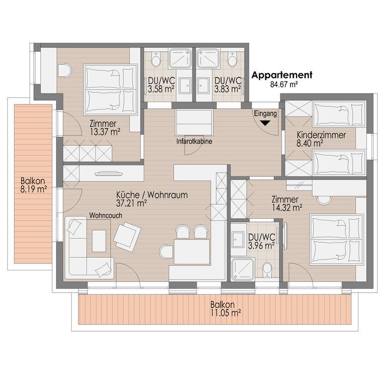 Lux Appartements Ischgl Quarto foto